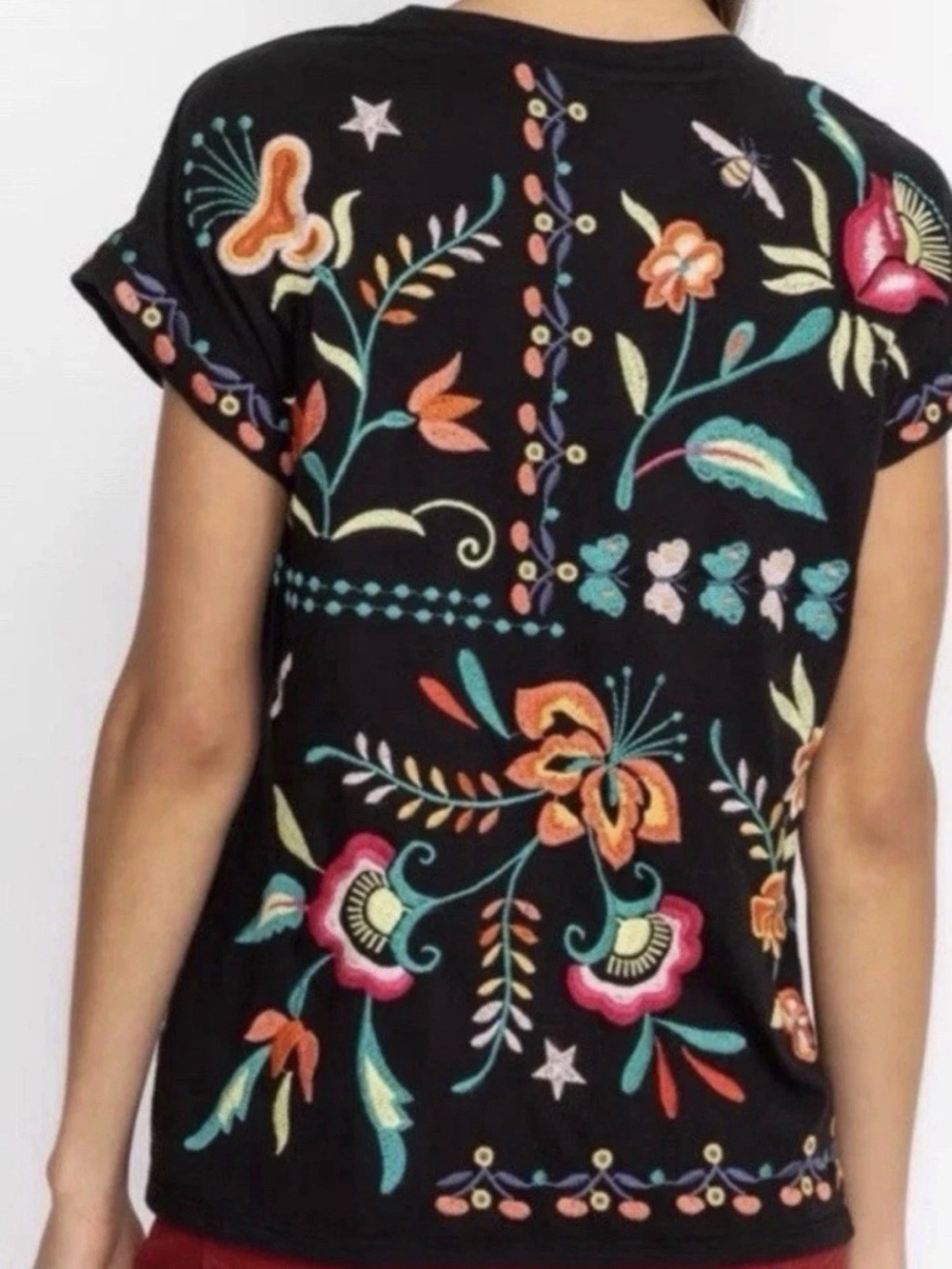 Johnny Was Averi Relaxed Tee, Size Large - Picture 2 of 9